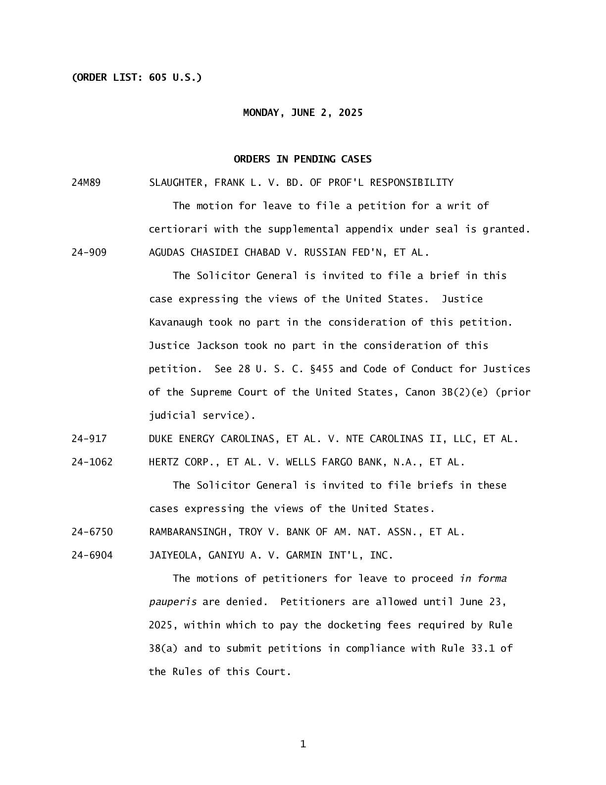 Bost v IL Board of Elections SCOTUS order 02754 2644 568