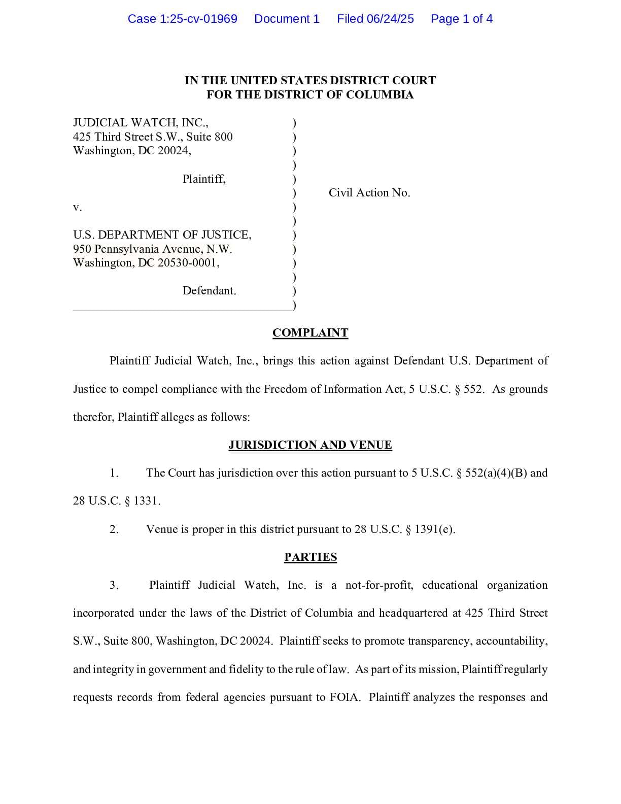 JW v. DOJ Trump FISA complaint 01969
