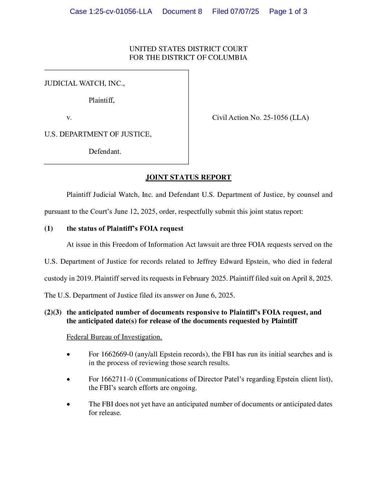 JW v DOJ Epstein Files jsr 01056
