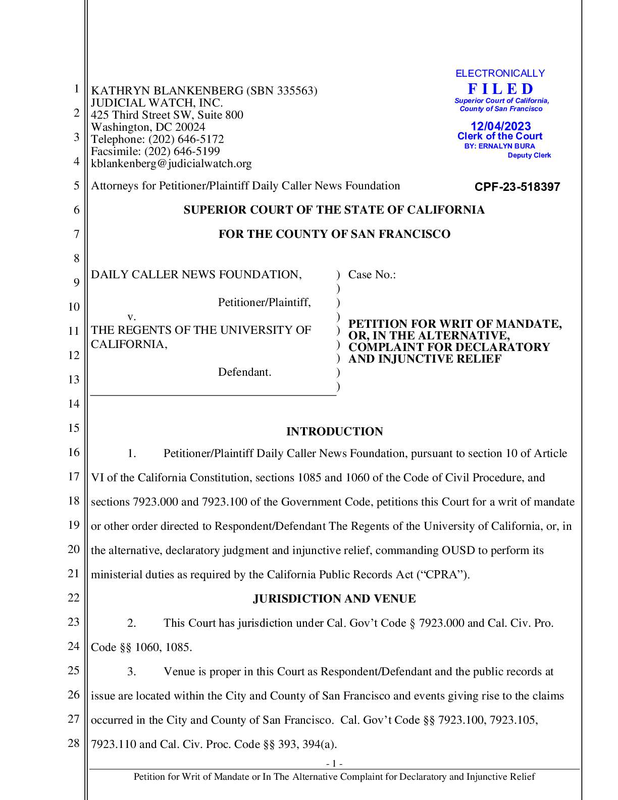 DCNF v. UC Regents complaint 518397