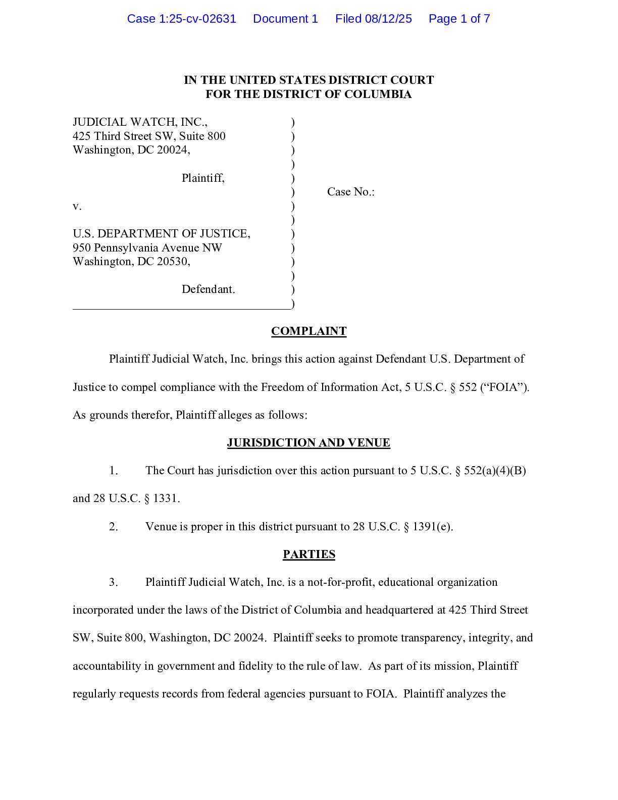JW v DOJ Caputo complaint 02631