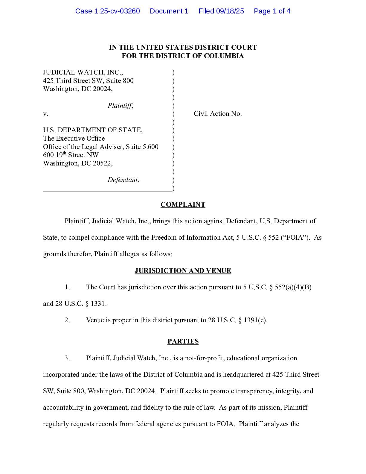 JW v State Romania complaint 03260