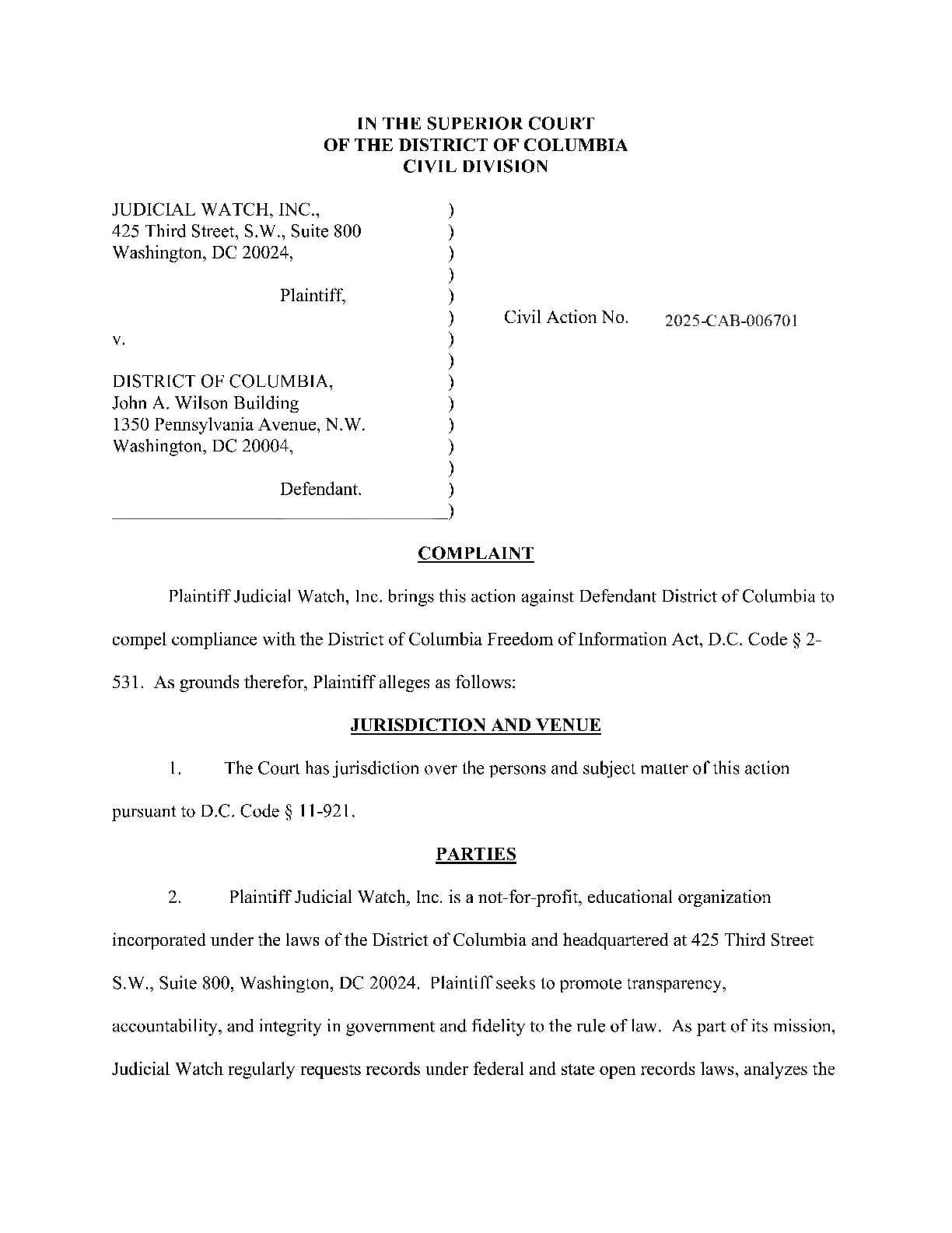 JW v DC Crime Stats complaint 006701