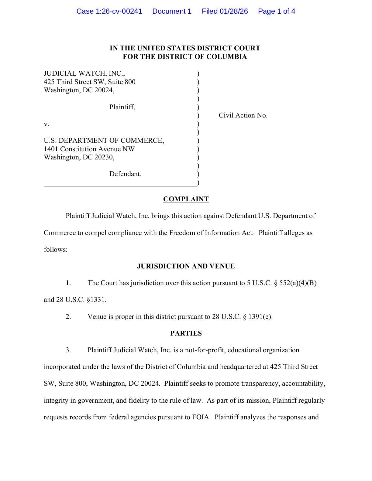 JW v Commerce RFK Whale complaint 00241