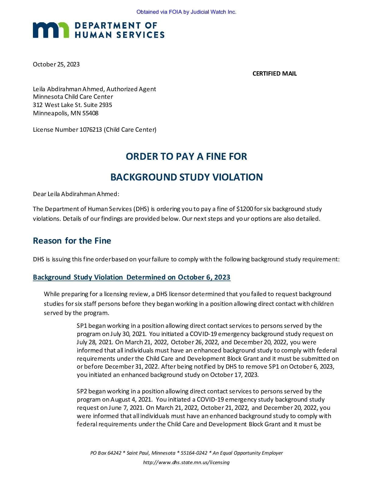 MN Daycare Fraud 2026 pgs 230-233