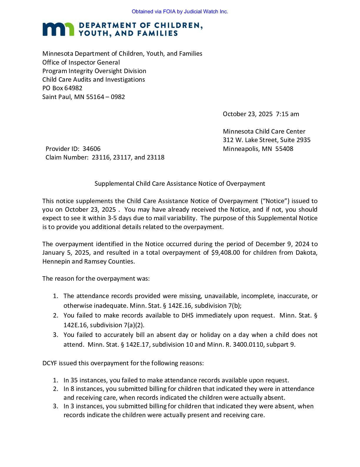 MN Daycare Fraud 2026 pgs 31-32