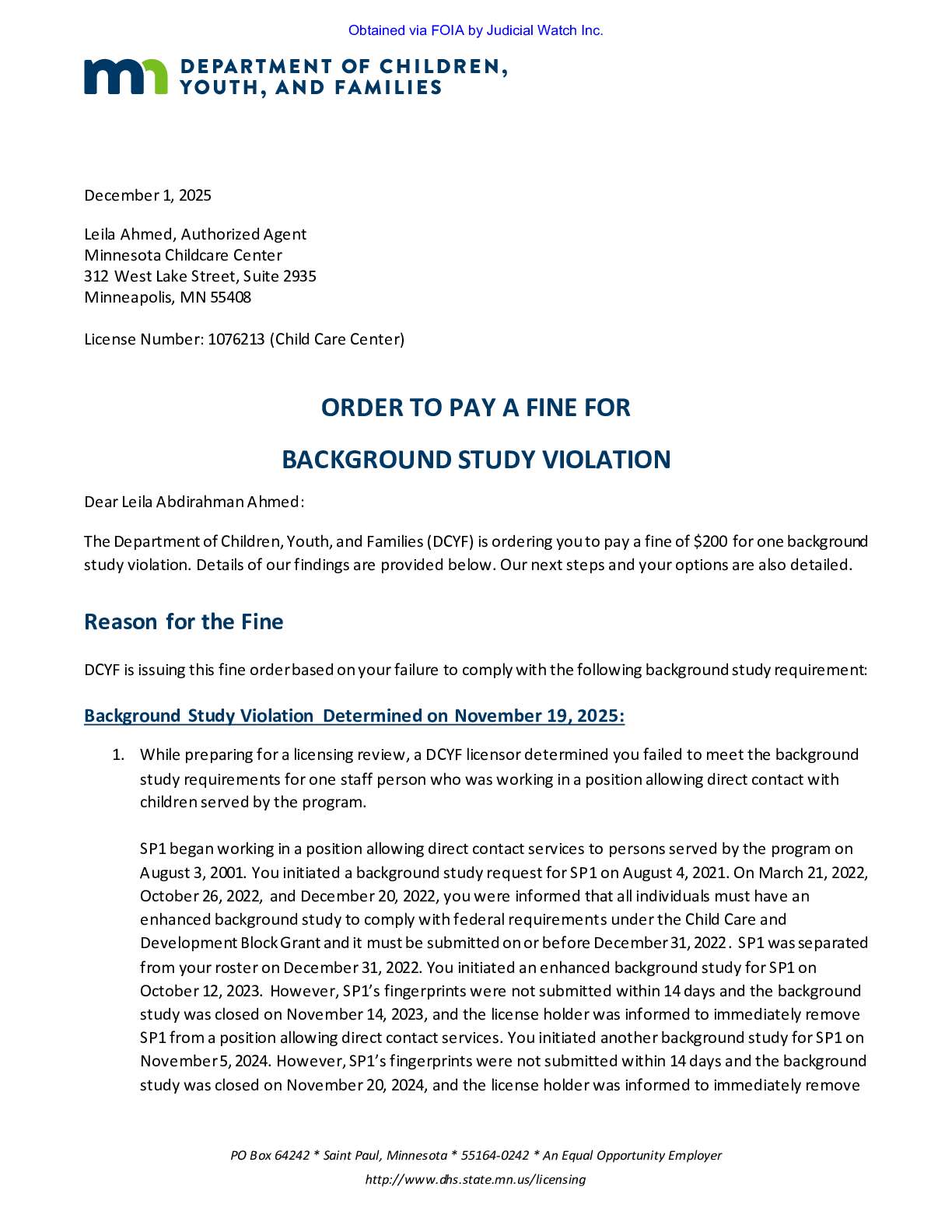 MN Daycare Fraud 2026 pgs 259-262