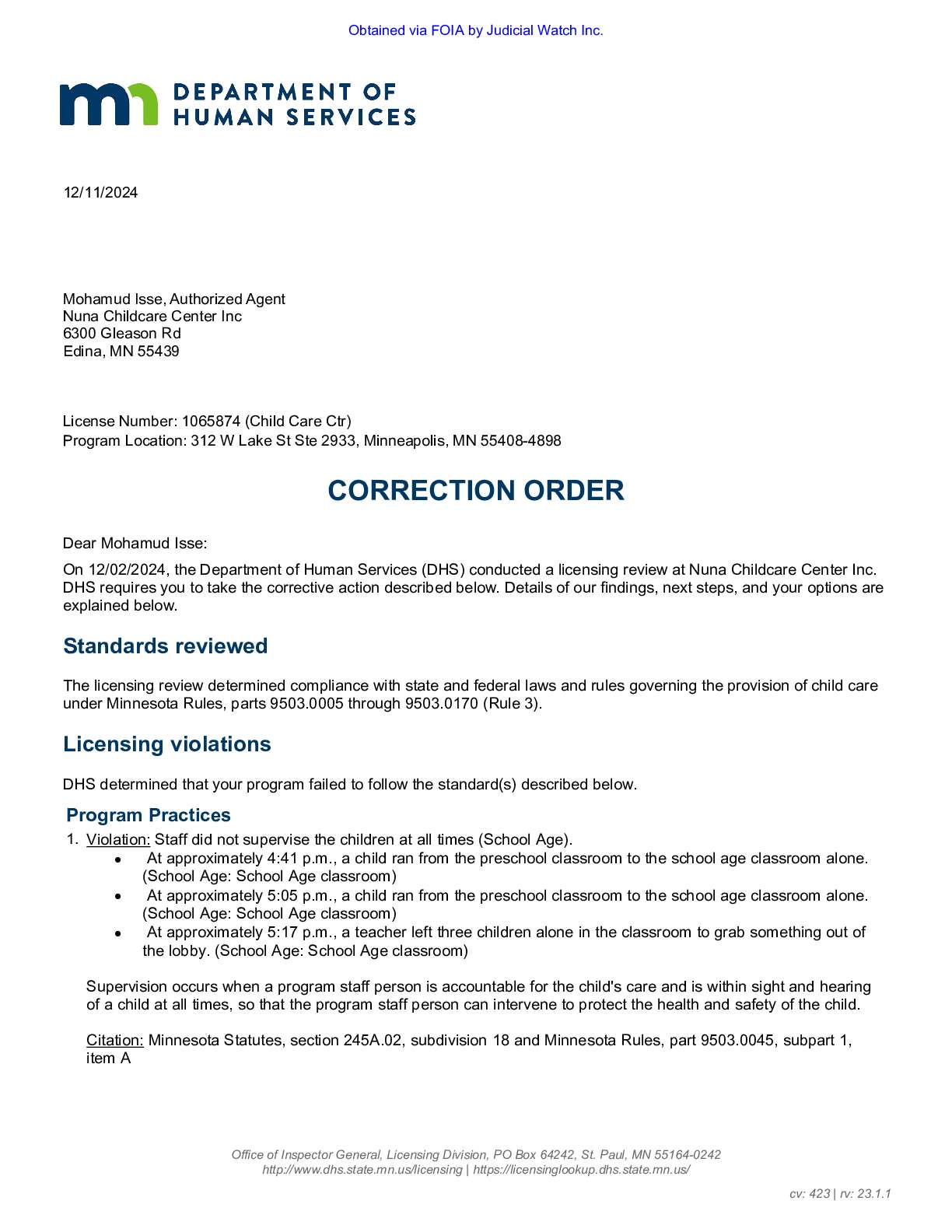 MN Daycare Fraud 2026 pgs 278-282