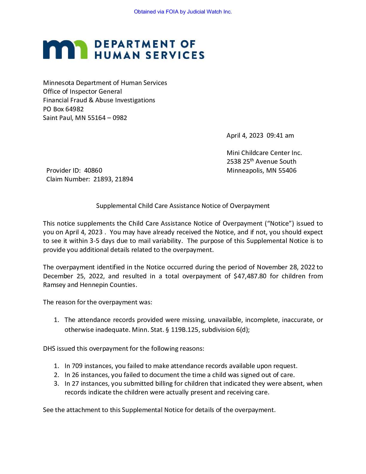 MN Daycare Fraud 2026 pgs 21-22
