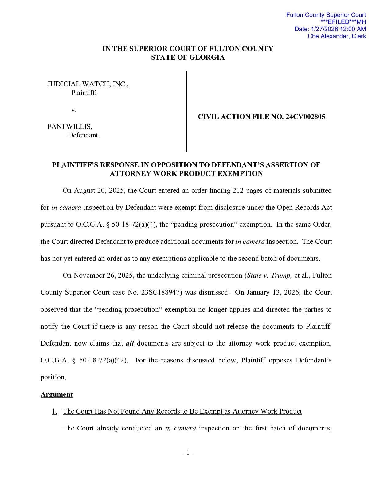 JW v Willis Jack Smith oppo 002805