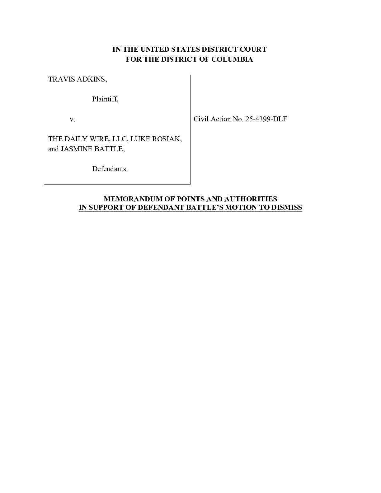 Adkins v Daily Wire USADF motion 04399 02623