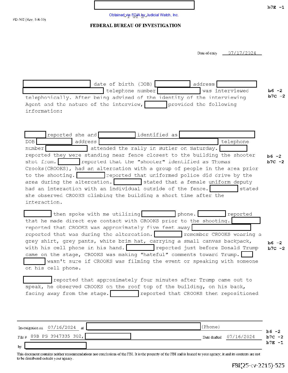 JW v DOJ Crooks prod 3 02216 pgs 12-13