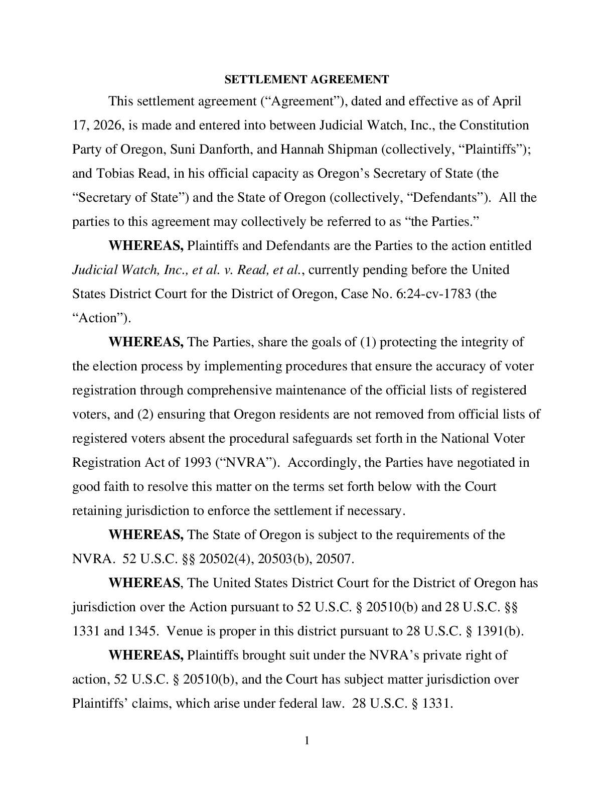 JW v Oregon NVRA settlement 01783