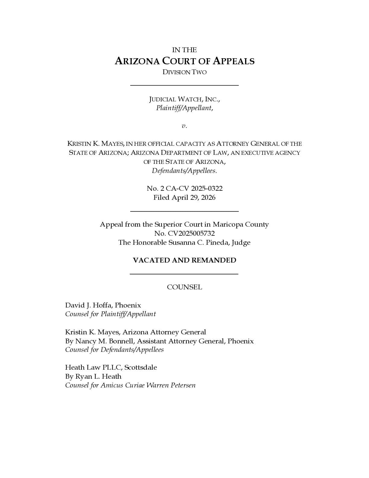 JW v AZ AG Mayes appeals opinion 005732 0322