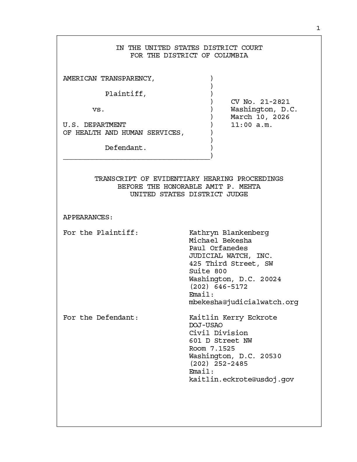 American Transparency v HHS transcript 02821